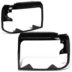 DNA MOTORING ZTL-Y-0291 Headlight Door Bezel Compatible with 1992-1996 Bronco / F150 / F53 / F59, 1992-1997 F Super Duty / F250 / F350, Driver & Passenger Side