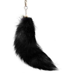 Super Huge and Fluffy Real Fox Tail Faux Fur Tail Keychain Pendant Cosplay Toy Handbag Accessories Hook Tassels