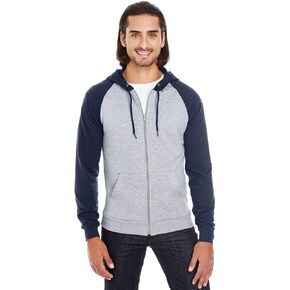American Apparel Men's California Fleece Long Sleeve Zip Hoodie