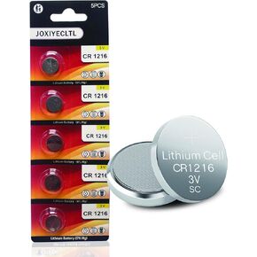CR1216 Button Cell Batteries 3V Lithium Batteries CR1216 for Watches Calculators and Remote Control Toy (10 Pack)