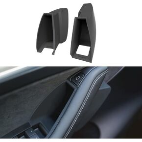 TPARTS Silicone Side Door Handle Storage Box for Tesla Model 3 2017-2023 Model Y 2020-2024 Interior Accessories (2 PCS./Set)