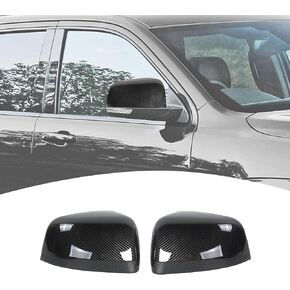 for Grand Cherokee Side Mirror Cover Carbon Fiber Compatible with 2011-2020 Jeep Grand Cherokee Carbon Fiber Exterior Accessories 2pcs