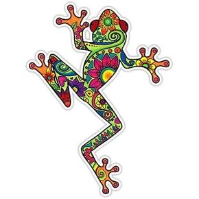 Tree Frog Sticker Colorful Waterproof Decal by Megan J Designs™ - Laptop Window Car Vinyl