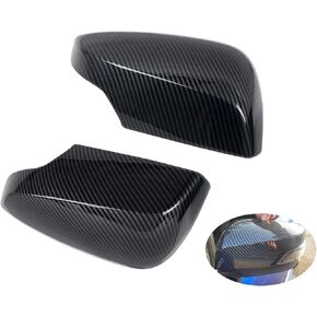 أغطية غطاء مرآة مناسبة لسوبارو WRX/STI 2015-2021 مع ضوء دوار، غطاء مرآة للباب الجانبي أسود لامع
