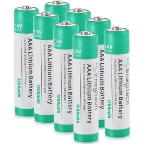 AAA Lithium Batteries, 1.5V Non-Rechargeable Triple AAA Battery for Water Leak Detector TV Remote Control Hygrometer Flashlight (AAA 4 Pack)