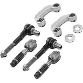 A-Premium Set of 6, Front Sway Bar Link, Inner & Outer Tie Rod End, Compatible with Audi A6 2006-2011, A6 Quattro 2005-2011, S6 2010-2011