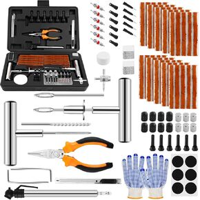 Heavy Duty Tire Repair Kit for Tire Emergencies Quick Fix Puncture Tire Repair Tool 110 PCS