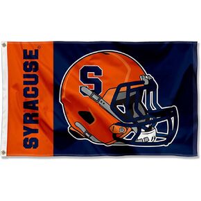 Syracuse Orange Football Helmet Flag