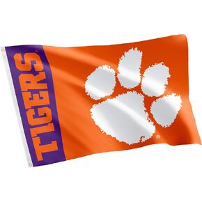 Desert Cactus Clemson University Flag Tigers Flag Banners 100% Polyester Indoor Outdoor 3x5 feet Flags (Team Name)
