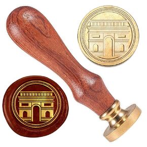 Goddess Hekate رمز ختم الشمع، ختم ختم الشمع المموج، ختم رأس نحاسي 1 بوصة مع مقبض خشبي، ختم ختم الشمع القديم لتغليف الهدايا، مغلفات، بطاقات، حروف، حزم النبيذ الديكور