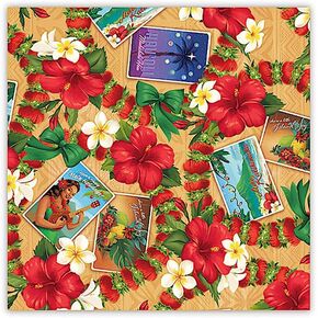 Island Heritage Hawaiian Wrapping Paper Set of 2 Rolls Holidays Hibiscus Plumeria