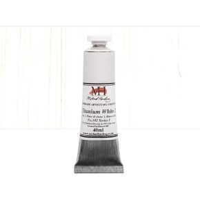 Michael Harding Artist Oil Colours, Titanium White No.2 (Linseed Oil), 40ml Tube, 10240