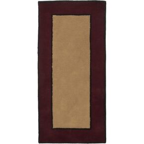 Contemporary II Berry Wool Hearth Rug, Rectangular