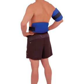 Theramed Ice Pack for Injuries - Gel Ice Pack Reusable with Straps - for Back Pain, Neck Pain, Knees, Ankles Elbows, Medium, 11" x 6"