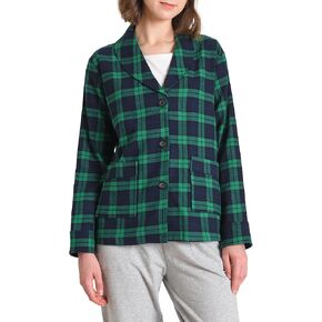 Latuza Women's Cotton Flannel Bed Jacket with Pockets