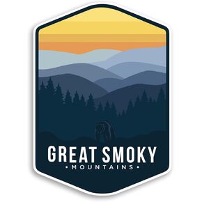 Great Smoky Mountains National Park Sticker Decal Notebook Car Laptop 4"x5.5" (Color)