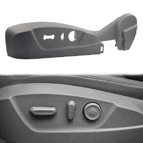 Dasbecan Left Driver Side Seat Switch Bezel Trim Panel Compatible with Chevrolet Malibu 2013 2014 2015 2016 Replaces 22753132(Gray) Seat Adjuster Switch Bezel Cover