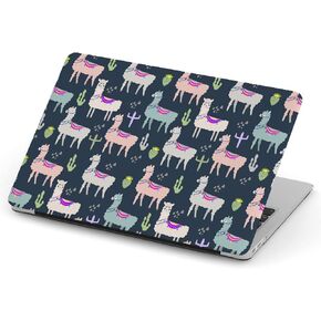 [ Compatible with Older Version MacBook Air 13 inch (Model A1369 & A1466 - Year 2010-2017) ] Full Body Hard Case Cover - Llama Cactus