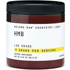 BEYOND RAW Chemistry Labs HMB Powder | Increase Performance | 30 Servings