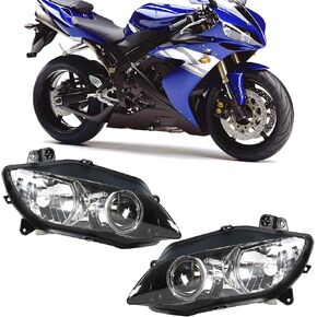 munirater Motorcycle Headlight Headlamp Replacement for Yamaha 2004-2006 YZF R1