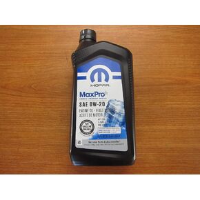 One Quart of Full Synthetic MaxPro SAE OW-20 Motor Oil New Mopar OEM in Saudi Arabia
