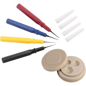 Watch Oiler Set, Plastic Professional Watch Oil Pen Watchmaker Repair Tool 1 Oil Cup 4 Oil Pen Assortment Kit Watch Oil Tool for Watchmakers Watch Repairing Workers