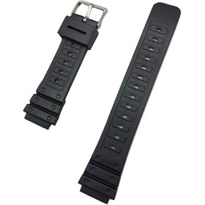 NewLife 18mm Black Rubber PVC Material Watchband | Comfortable and Durable Replacement Watchstrap that brings to Any Watch for Men and Women
