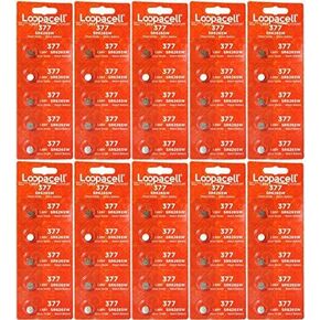 377-376 1.55v 377/376 Watch/Calculator (50) Batteries