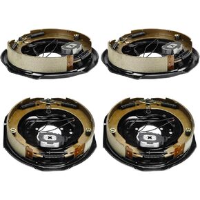 Youxmoto 12" X 2" Electric Trailer Brake kit (2 Right + 2 Left), 5 Hole for 5,200 lbs., 6,000 lbs., and 7,000 lbs Trailer Axles. 2 Sets Trailer Brake Assembly