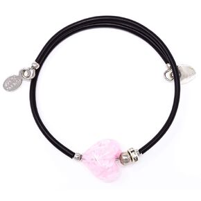 Original Murano Glass Bracelet Handmade In Italy Memory Wire Lampwork Beads