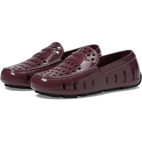 Floafers Kids Floafers Prodigy Driver EVA Loafers for Kids (Toddler/Little Kid/Big Kid) - Massage-pod Footbed Burgundy Patent/Black 6 Toddler M