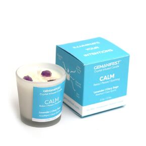 Fertility Candle for Women to Conceive | Rose Jasmine and Lilac Scented Manifestation Candle | Non Toxic Lead Free Soy Wax | Intention Candles with Crystals - Rose and Moonstone