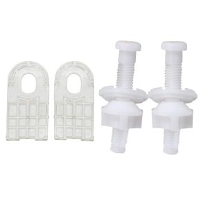 Traditional Toilet Seat Installation Bolts ，White Plastic Compatible with TOTO THU689 Toilets and Bidets，Including 2 Sets