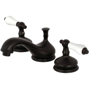 Kingston Brass KS1167PL 8 in. Widespread Bathroom Faucet, Brushed Brass