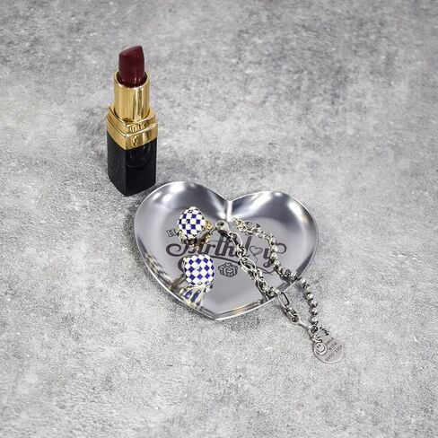 Happy 35th Birthday Stainless Steel Jewelry Tray Gifts Laser Engraved Heart Shape Dish Personalized 35th Birthday Gifts for Daughter Sister Niece Friends in Saudi Arabia