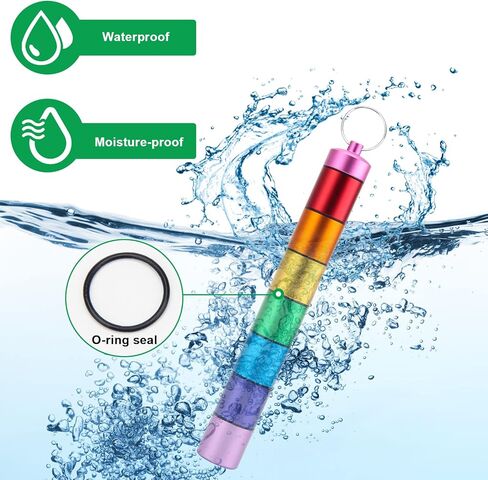 حقيبة حبوب دواء صغيرة محمولة من Coldairsoap، حقيبة حبوب دواء صغيرة محمولة، سلسلة مفاتيح، منظم حبوب منع الحمل للسفر لمدة 7 أيام، حاوية صغيرة لتنظيم حبوب الدواء، علبة حبوب دواء صغيرة محمولة مقاومة للماء من الفولاذ المقاوم للصدأ in Kuwait