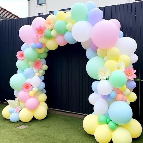 126 قطعة من بالونات باستيل من كاديا، بالونات ماكرون بأحجام مختلفة، وردي أصفر وأزرق وأخضر وأرجواني، بالونات هيليوم لاتكس لأعياد الميلاد، وحفلات استقبال المولود الجديد، وحفلات الزفاف، وحفلات قوس قزح، ومستلزمات تزيين حفلات الأقحوان in Kuwait