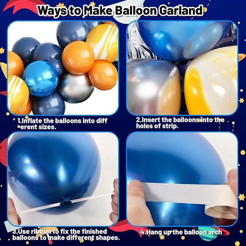 162PCS Outer Space Birthday Party Supplies, Space Themed Party Decorations Include Banner, Balloons, Backdrop, Hanging Swirls, Tablecloth, Plates, Cake Toppers for Kids Birthday Decorations in Saudi Arabia