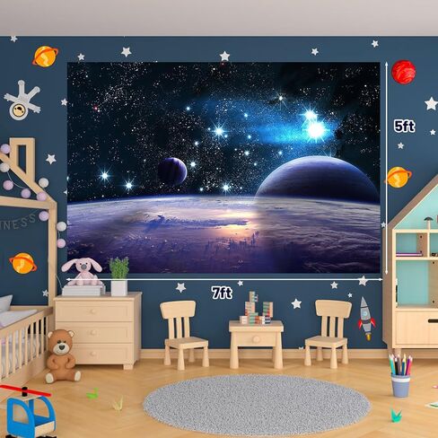 162PCS Outer Space Birthday Party Supplies, Space Themed Party Decorations Include Banner, Balloons, Backdrop, Hanging Swirls, Tablecloth, Plates, Cake Toppers for Kids Birthday Decorations in Saudi Arabia
