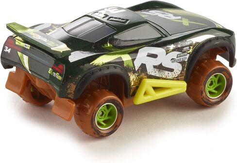 Disney Car Toys XRS Mud Racing Steve Slick Lapage Vehicle 155 Scale Die-Casts, Real Suspensions, Off-Road, Dirt-Splashed Design, All-Terrain Wheels, Ages 3 and upâ€‹ in Saudi Arabia