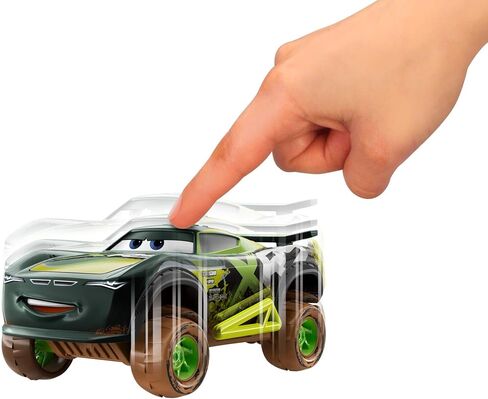 Disney Car Toys XRS Mud Racing Steve Slick Lapage Vehicle 155 Scale Die-Casts, Real Suspensions, Off-Road, Dirt-Splashed Design, All-Terrain Wheels, Ages 3 and upâ€‹ in Saudi Arabia