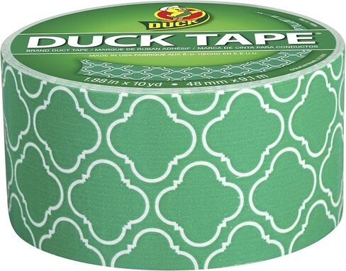 شريط لاصق مطبوع 282565 من Duck Brand، بلاط زمردي، 1.88 بوصة × 10 ياردات، لفة واحدة in Saudi Arabia