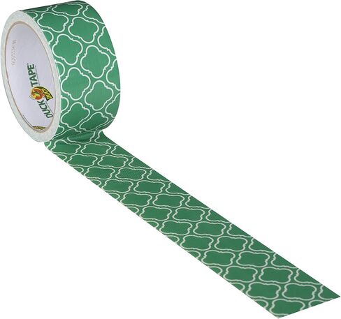 شريط لاصق مطبوع 282565 من Duck Brand، بلاط زمردي، 1.88 بوصة × 10 ياردات، لفة واحدة in Saudi Arabia