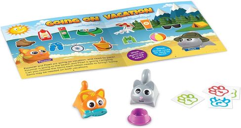Learning Resources Coding Critters Pair-A-Pets Dogs Hunter & Scout,Screen-Free Early Coding Toy For Kids, Interactive STEM Coding Pet, 5 Pieces, Ages 4+ in Saudi Arabia