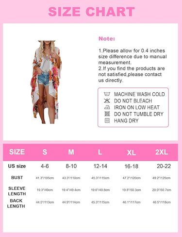 Women's Beach Cover up Swimsuit Kimono with Boho Floral Print Casual Loose Cardigans for Swimwear in Saudi Arabia