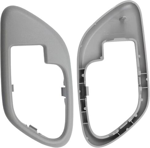 Interior Door Handle and Door Handle Trim Bezel Compatible with Chevy GMC Silverado Suburban Tahoe Yukon C1500 C2500 C3500 K1500 K2500, Replace 15708079 15708044 15708043 15708080, Beige Color in Saudi Arabia