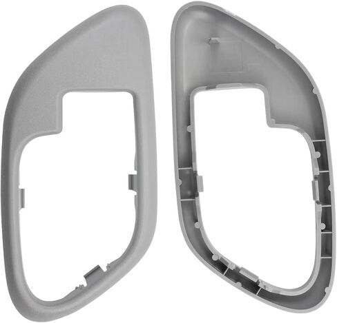 Interior Door Handle and Door Handle Trim Bezel Compatible with Chevy GMC Silverado Suburban Tahoe Yukon C1500 C2500 C3500 K1500 K2500, Replace 15708079 15708044 15708043 15708080, Beige Color in Saudi Arabia