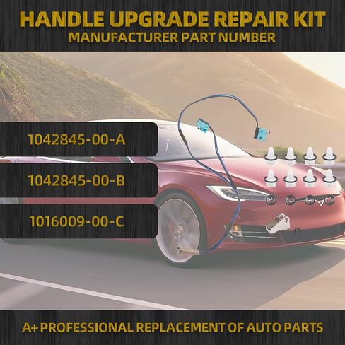 Dasbecan Door Handle Repair Kit Upgraded Compatible with Tesla Model S 2012-2017 with Micro Switch Harness Handle Paddle Door Panel Clips Replaces# 1042845-00-A 1042845-00-B 1016009-00-C in Saudi Arabia