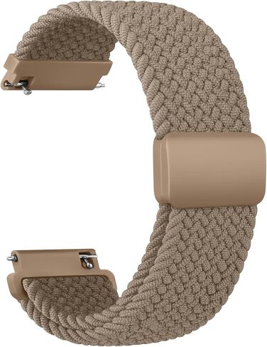 Magnetic Braided Bands for Garmin Vivoactive 4 / Garmin Venu 3 / Venu 2 Watch Band Men Women, Woven Nylon Elastic Loop Stretchy Band with Magnetic Clasp for Garmin Forerunner 745/265/255 Smartwatch in Saudi Arabia