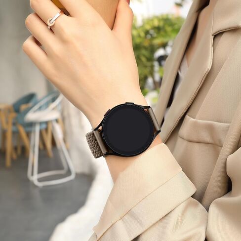 Magnetic Braided Bands for Garmin Vivoactive 4 / Garmin Venu 3 / Venu 2 Watch Band Men Women, Woven Nylon Elastic Loop Stretchy Band with Magnetic Clasp for Garmin Forerunner 745/265/255 Smartwatch in Saudi Arabia